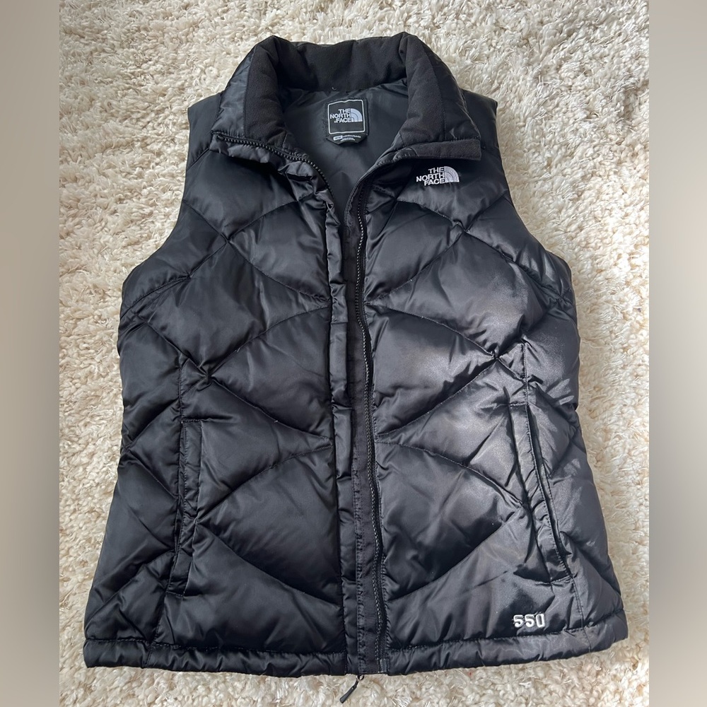 The North Face Puffer Vest- Black- Women- Size Medium